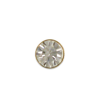 9ct Gold Clear Crystal Nose Stud