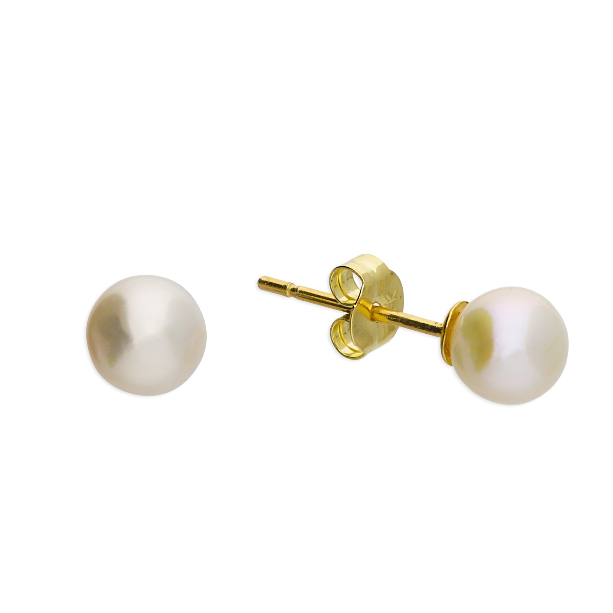9ct Gold Freshwater Pearl Stud Earrings