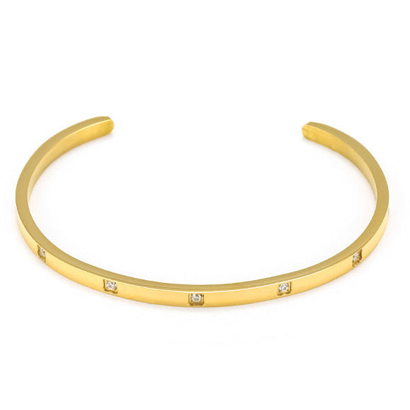18ct gold Plated Crystal Bangle