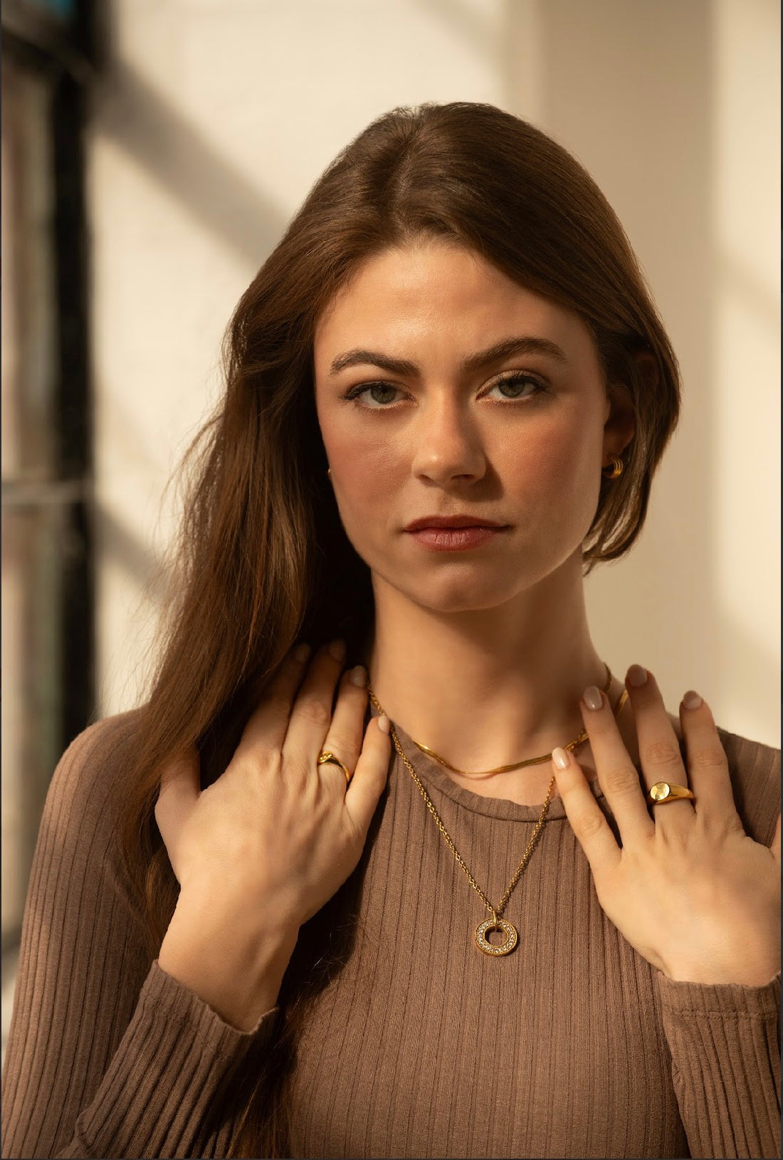 18ct Gold Plated Golden Eternity Necklace