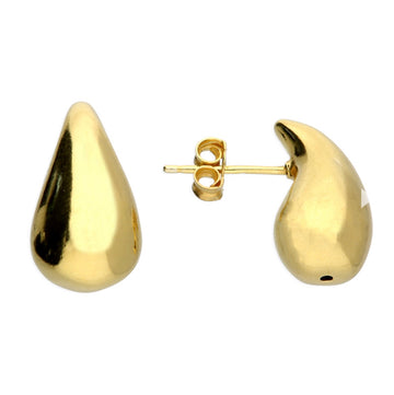 Sterling Silver 18ct Yellow Gold Plated Teardrop Earrings