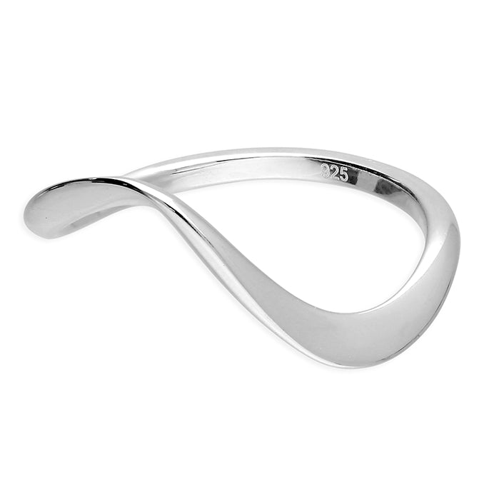 Sterling Silver Wave Stacking Ring