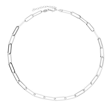 Sterling Silver Paperclip Chain Necklace