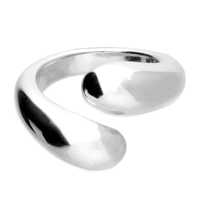 Sterling Silver Crossover Ring