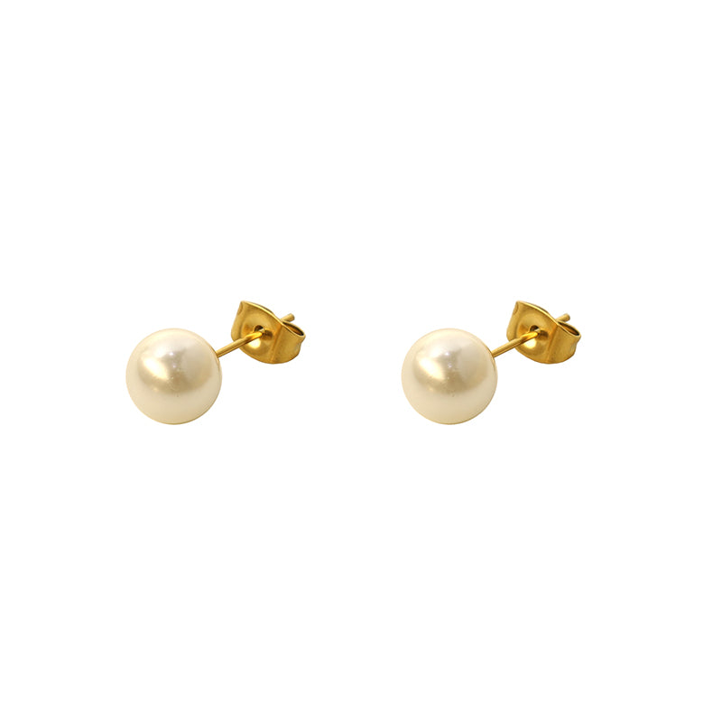 316L Stainless Steel Pearl Studs