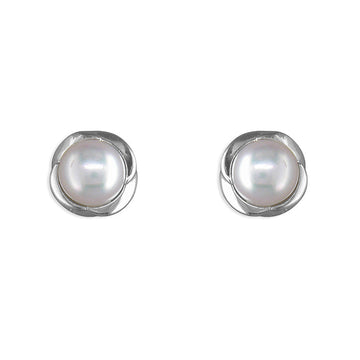 Sterling Silver Freshwater Pearl Stud Earrings