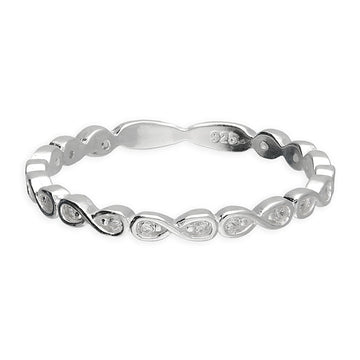 Sterling Silver Infinity Stacking Ring