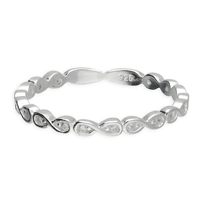 Sterling Silver Infinity Stacking Ring