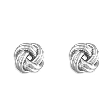 Sterling Silver Knot Earrings